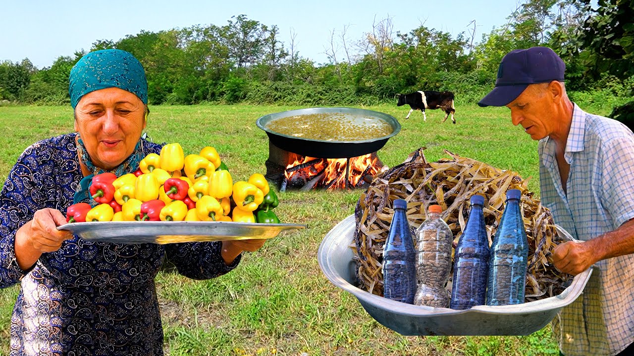 Beans Harvesting – Grandma's Special Healthy Protein Salad Recipe Beans Harvesting - Grandma's Special Healthy Protein Salad Recipe