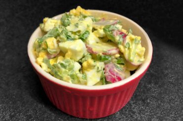 How To Make Creamy Cucumber Radish Salad. Healthy Summer Salad Recipe