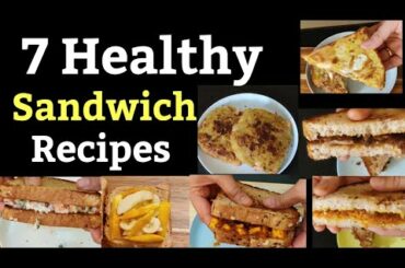 7 HEALTHY SANDWICH RECIPES for WEIGHTLOSS | Sandwich recipe | WeightLoss Malayalam |@Plate of Joy