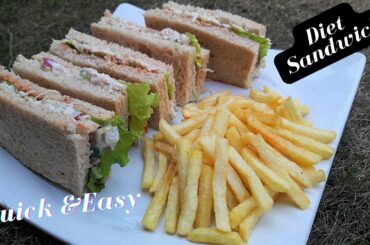 Easy & Quick Healthy Sandwich / Best Sandwich for Weight loss