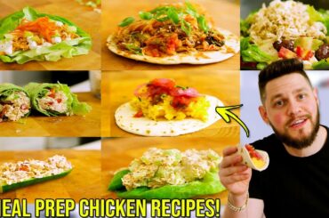 7 Flavorful Ways To Use Meal Prep Chicken! (VERY Easy Recipes!)