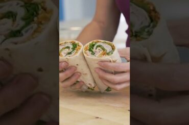 Easy School Lunch for Teens - Healthy Hummus Wrap #Shorts