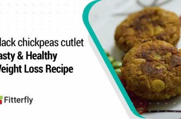 Healthy snack recipe for diabetes & weight loss | Black Chana Soya Cutlet