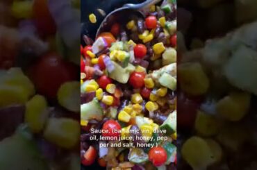 Healthy Salad with full of protein #shorts #vegansalad