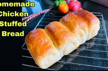 Bread Recipe in Tamil/Chicken Stuffed Bread/How to make Bread at Home in Tamil/Homemade Bread #bread