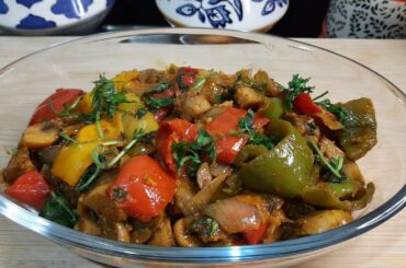 Stir Fry Mushroom & Pepper | Healthy Recipes