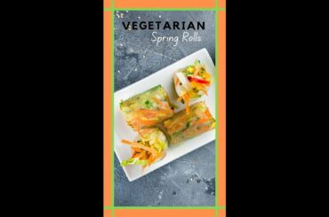 How to Make Spring Rolls #shorts HEALTHY and EASY Vegetarian Recipe