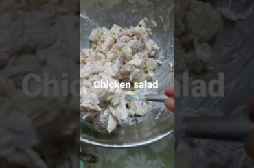 Nutritious and healthy. Left over chicken to salad recipes.