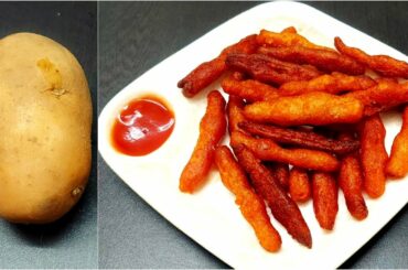 Potato rice flour snacks | Quick Evening Snacks Recipe For kids | 5 Minutes Snacks |