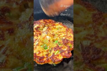 Veg Crispy Chilla | ASMR COOKING | Healthy Breakfast Recipe | Ginger n Garlic