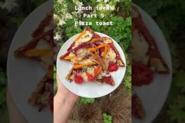 Quick and easy lunch idea! Pizza toast - Healthy Food #Shorts