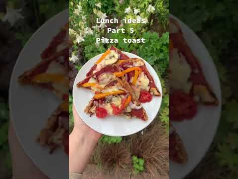 Quick and easy lunch idea! Pizza toast – Healthy Food #Shorts Quick and easy lunch idea! Pizza toast - Healthy Food #Shorts