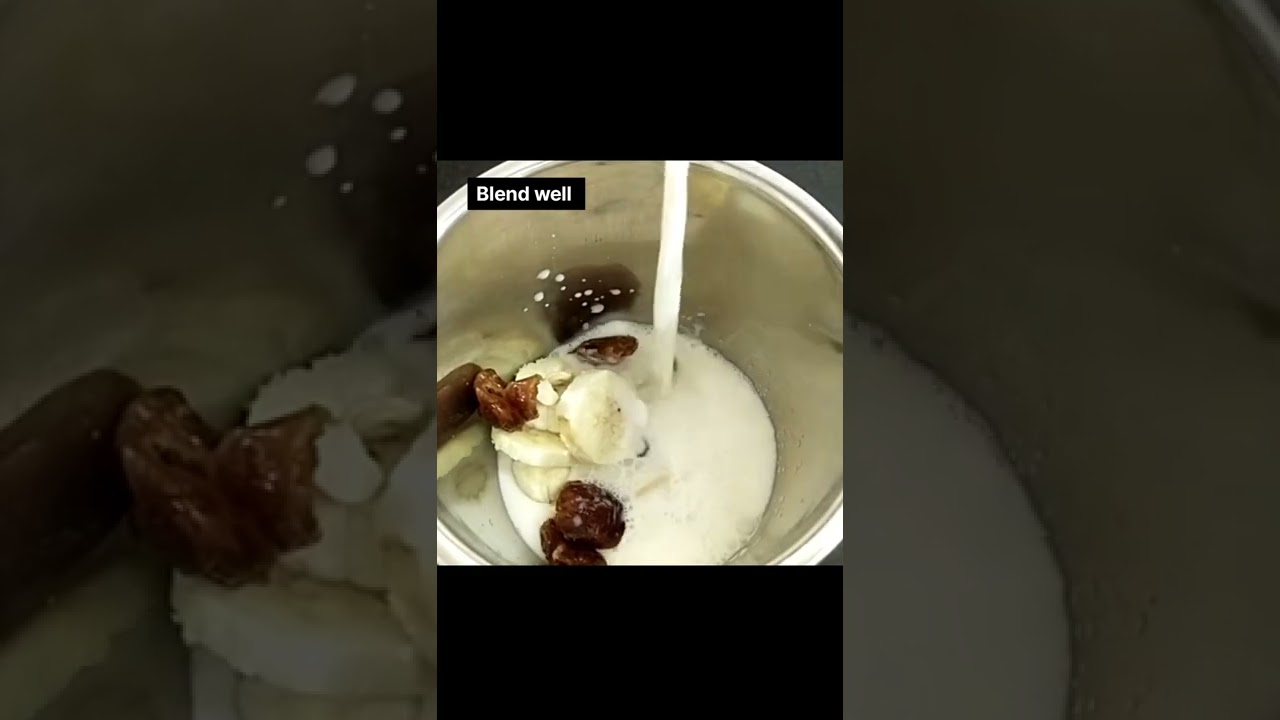 Banana Dates Milkshake/High Protein Milkshake Recipe/Healthy Breakfast Recipe#shorts Banana Dates Milkshake/High Protein Milkshake Recipe/Healthy Breakfast Recipe#shorts