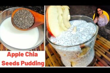 Apple Chia Seeds Pudding| Weightloss Recipe| Easy & Healthy Breakfast ideas| Cinnamon Chia Pudding