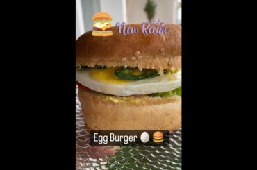 Egg Burger Recipe | Protein Veggie Burger Recipe | Healthy Recipes #breakfastideas #healthyrecipes