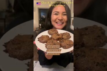 ALMOND CHICKPEA cookies! | Health And Fitness #weightloss #Vegan #shorts