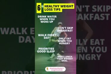 6 healthy weight lose| how to lose weight fast| #healthyweightlosstips #weightlossprogram