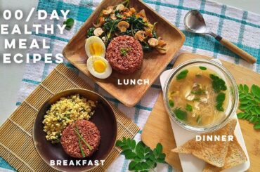 My 100 Peso Healthy Meal Challenge | $2 Healthy Meals for Breakfast, Lunch & Dinner