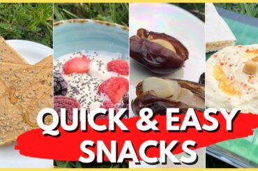 5 QUICK and EASY Healthy Snack Recipes #healthyrecipes #snackforkids