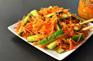 Cucumber And Carrot Salad Refreshing And Healthy Salad Side Dish Recipe