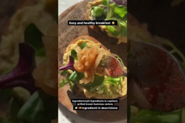 Easy and healthy breakfast, recipe in caption #shorts