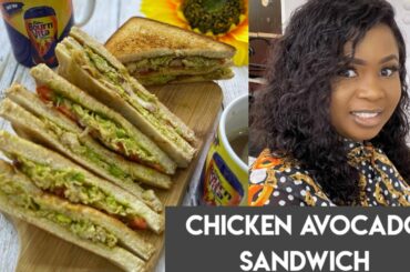 CHICKEN AVOCADO SANDWICH (YOUR HEALTHY SANDWICH OPTION) #chicken #avocado #sandwich #healthysandwich