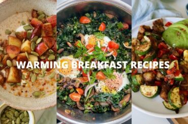 FALL WARMING BREAKFAST RECIPES - Potato & vegetable hash, Quinoa & oat porridge