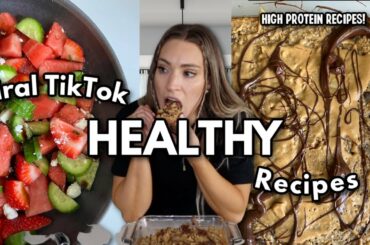 Taste Testing VIRAL TikTok Recipes | Healthy Recipes | High Protein