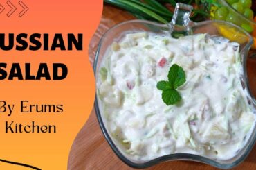Quick and Easy Russian Salad Recipe | Best Healthy Tasty Salad | Creamy Russian Salad Recipe
