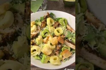 Healthy Recipes in Support of the Heart Association - Chicken Tortellini Caesar Salad