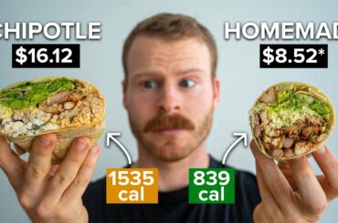 Can I make Chipotle's Chicken Burrito cheaper and healthier?