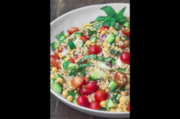 Loaded Mediterranean Couscous Salad! #shorts