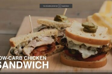 HEALTHY SNACKS RECIPES | LOW CARB | CHICKEN SANDWICH