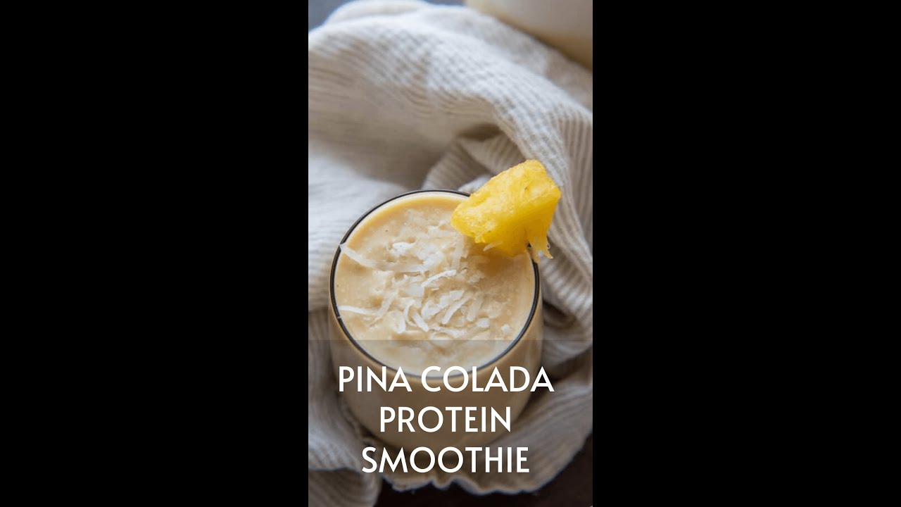 Pina Colada Protein Smoothie | weight loss smoothies recipes| #shortvideos Pina Colada Protein Smoothie | weight loss smoothies recipes| #shortvideos