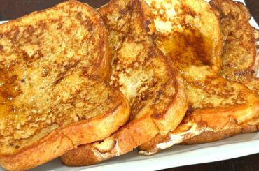 Healthy Breakfast & Evening Snack Recipe - French Toast - How To Make French Toast - Bread Recipes