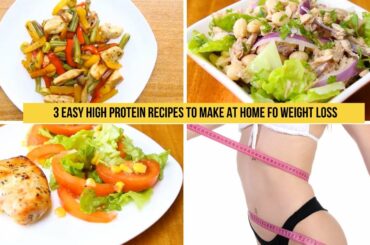 3 High protein - Low Carb Recipes for Weight loss - Easy Healthy Recipes in minutes