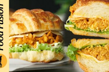 Shredded Butter Chicken Sandwich Recipe By Food Fusion