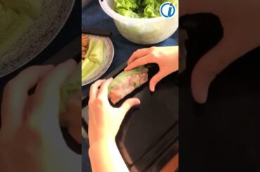 Healthy Recipes Making Salad Roll #shorts #healthy #recipe