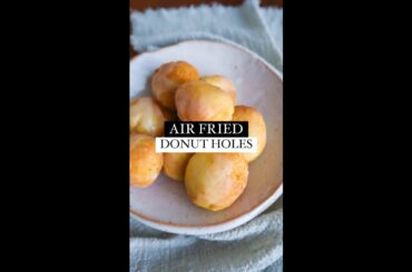 Healthy Air Fryer Glazed Donut Holes (high protein + easy) #shorts #airfryerrecipes