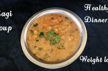 Ragi soup recipe / Ragi recipe for weight loss / Healthy dinner recipe // Sd Angel official //