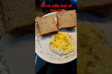 Instant Breakfast|Egg fry with bread| Healthy recipe|anda fry|roj khavo anday#shorts #youtubeshorts