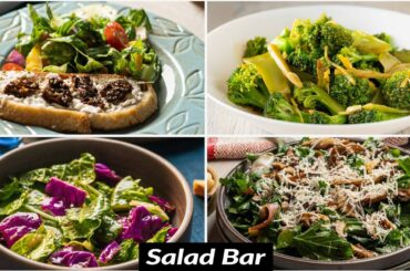 Salad Bar | Healthy Salads Recipe | Fresh Greens | Italian | Chinese