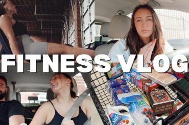 FITNESS VLOG: Leg day, HUGE supplement store haul, and healthy meals!