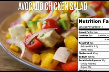 EASY HEALTHY SALAD RECIPES | AVOCADO CHICKEN SALAD, CHICKEN CURRY | NUTRITION FACTS