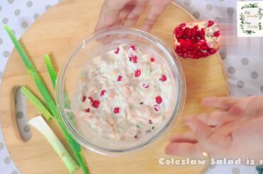 Coleslaw salad Recipe | How to make salad at home | healthy salad recipe #eathealthystayhealthy