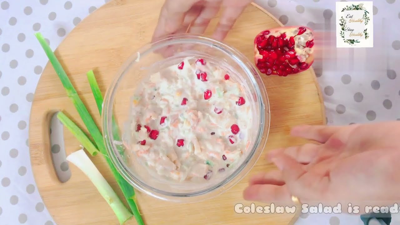 Coleslaw salad Recipe | How to make salad at home | healthy salad recipe #eathealthystayhealthy Coleslaw salad Recipe | How to make salad at home | healthy salad recipe #eathealthystayhealthy