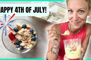 Easy 4th of July Dessert (HEALTHY LOW CALORIE)