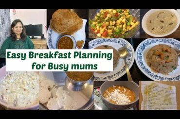 My Easy Breakfast Planning & Routine For Whole Month,Breakfast  Recipe Ideas,Healthy Breakfast Ideas