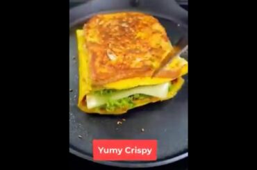 Healthy vegetarian breakfast sandwich recipes #shorts