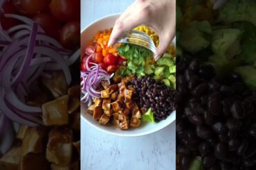 BBQ Chicken Salad with Ranch Dressing | Easy Healthy Salad Idea!